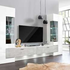 Discover our full range of living room furniture sets & packages to make your room stylish. Wall entertainment units with led lights.